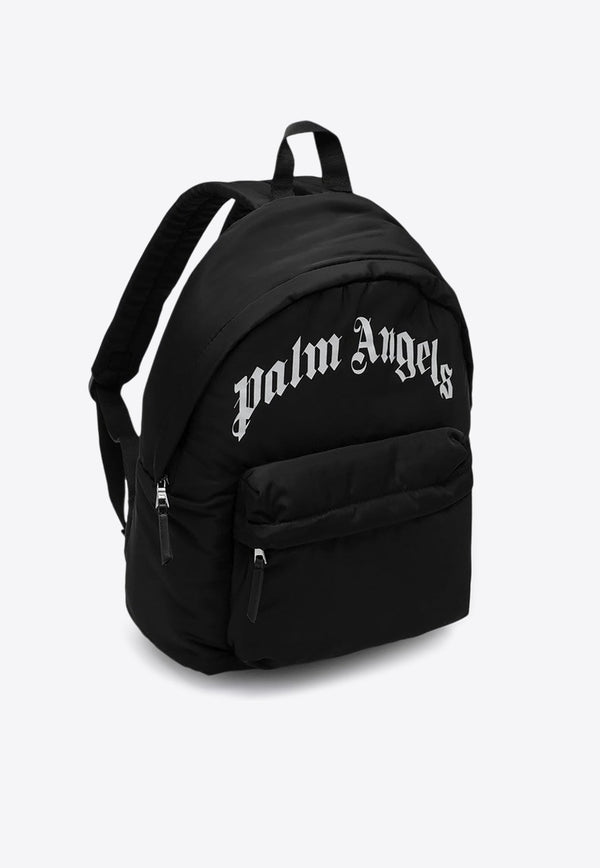 Logo Print Nylon Backpack