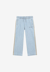 Logo-Detailed Elasticated Jeans