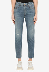 Basic High Waist Ranch Jeans