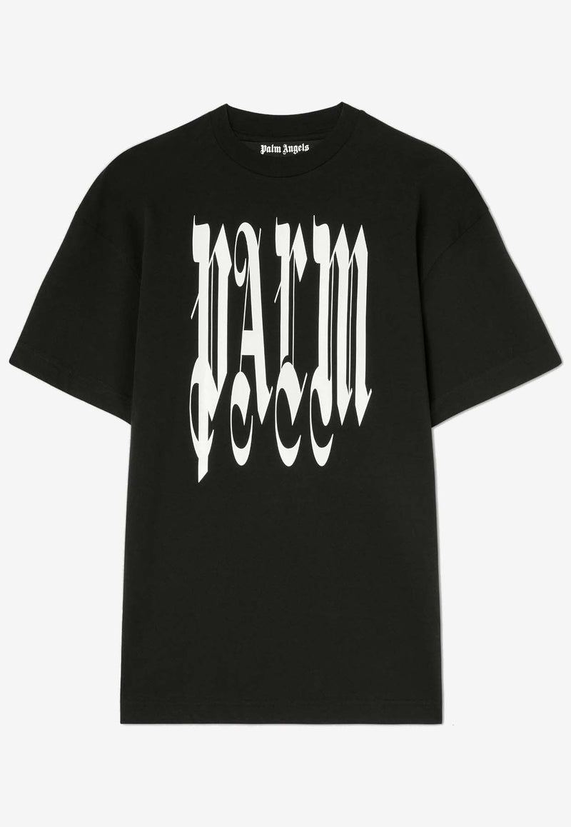 Gothic Logo Print T-shirt