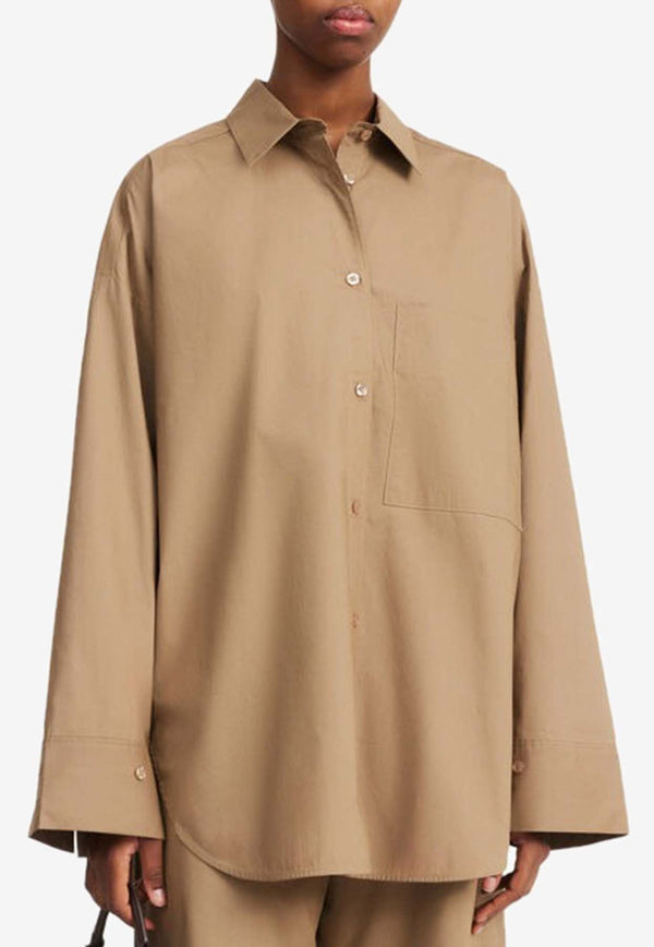 Derris Oversized Long-Sleeved Shirt