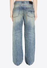 D'arcy Wide-Leg Washed Jeans