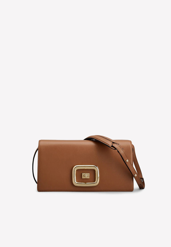 Viv' Choc Shoulder Bag in Leather