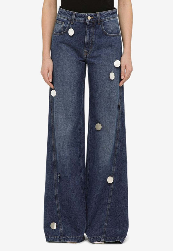 Wide-Leg Mirrors Jeans