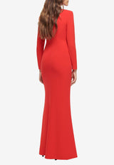 Long-Sleeved Cady Gown