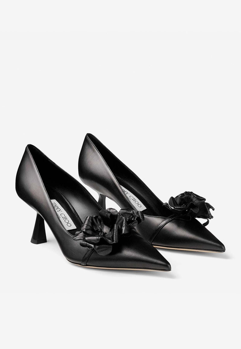 Rosalia Flowers 65 Nappa Leather Pumps