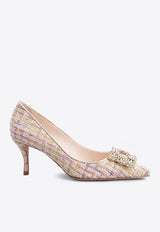 65 Crystal-Embellished Buckle Pumps