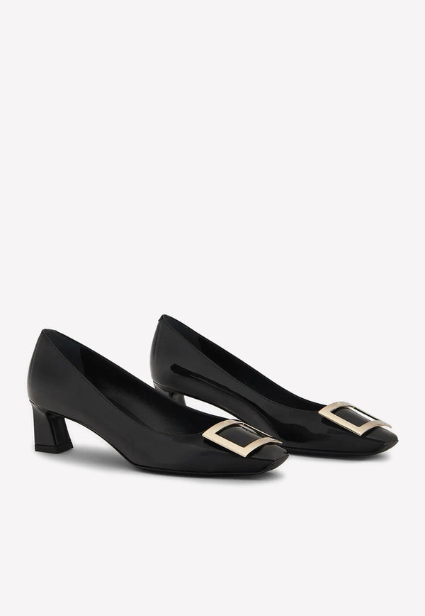 Trompette 45 Metal Buckle Pumps in Patent Leather