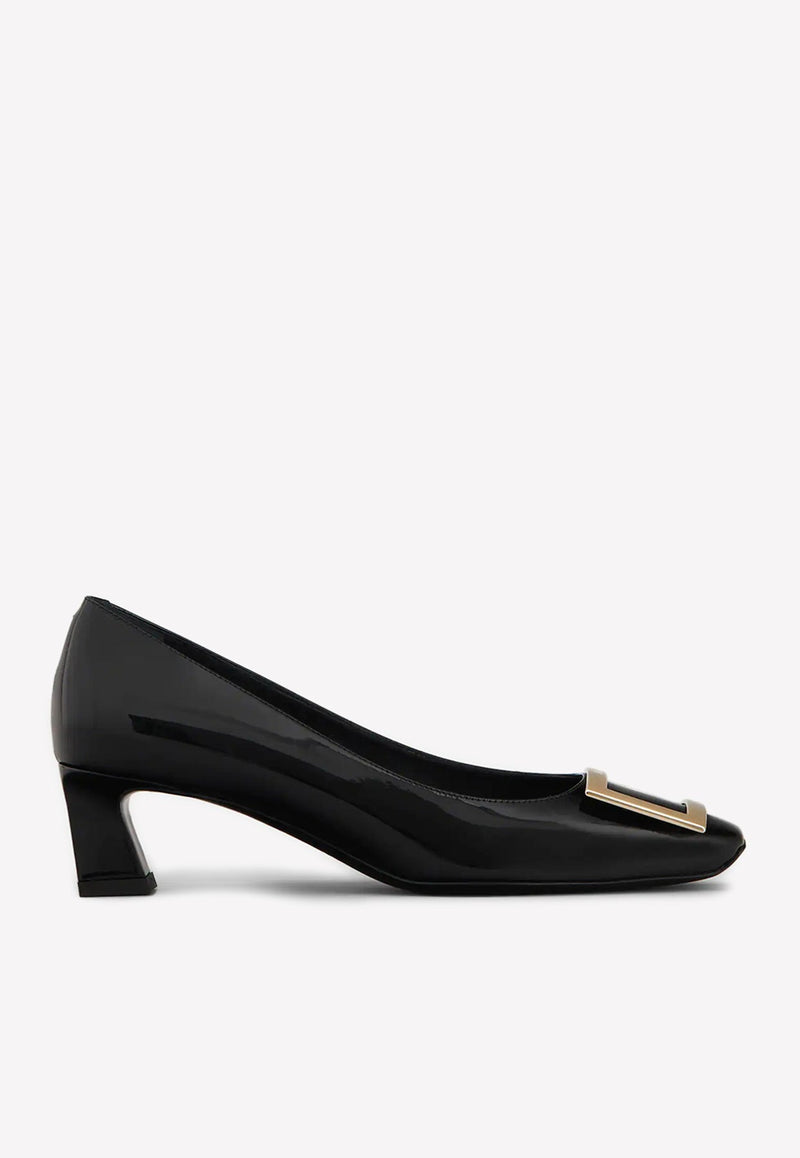 Trompette 45 Metal Buckle Pumps in Patent Leather