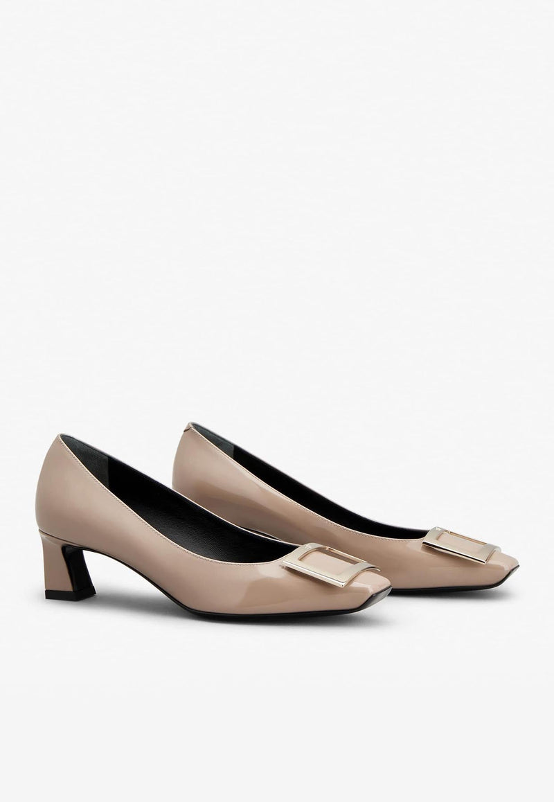 Trompette 45 Metal Buckle Pumps in Patent Leather