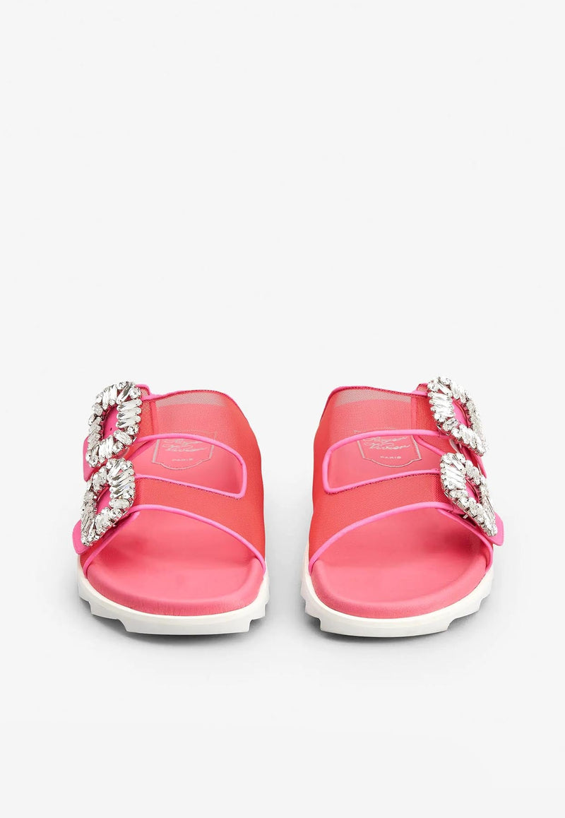 Slidy Viv' Strass Buckle Sandals