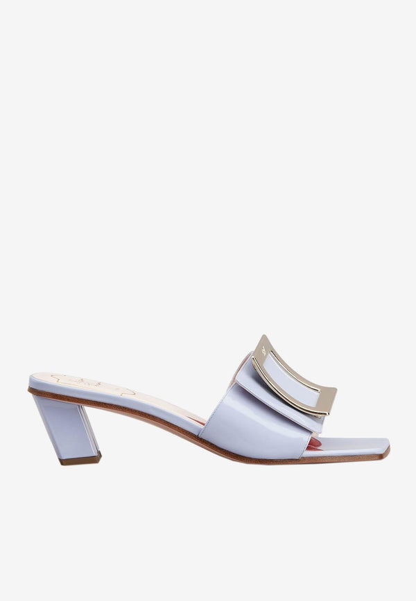 45 Love Metal Buckle Mules in Patent Leather
