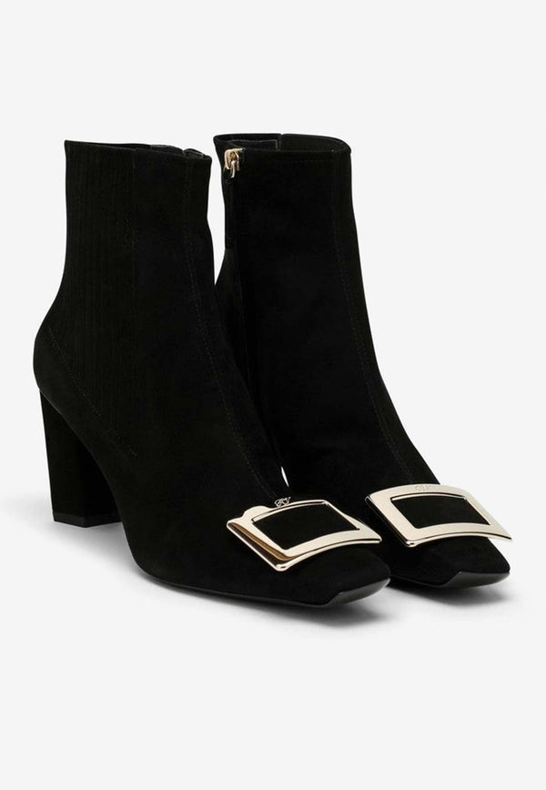 Belle Vivier 75 Ankle Boots in Suede