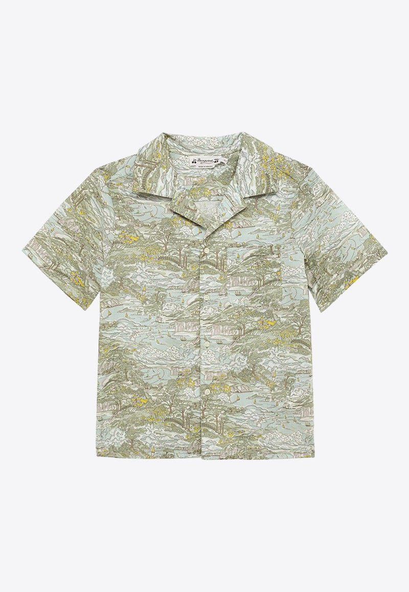 Boys Graphic-Pattern Short-Sleeved Shirt