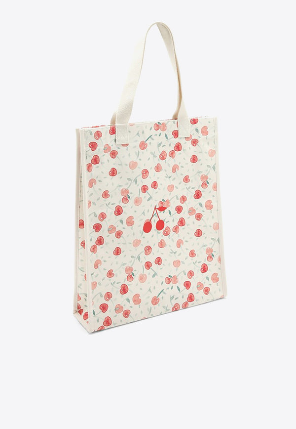 Girls Faith Cherry Print Tote Bag