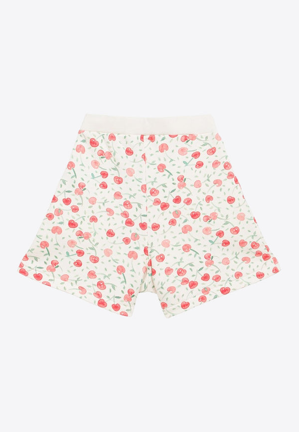 Girls Cornelia Cherry Print Shorts