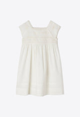 Girls Framboise Lace-Trimmed Dress