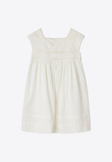 Girls Framboise Lace-Trimmed Dress