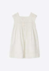 Girls Framboise Lace-Trimmed Dress