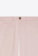 Girls Junon Logo Patch Flared Pants