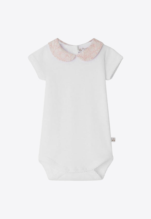 Baby Girls Calix Onesie with Floral Collar