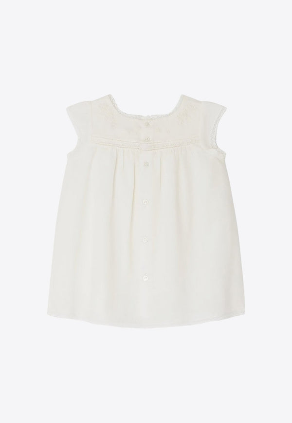 Baby Girls Angeli Dress with Lace Detail