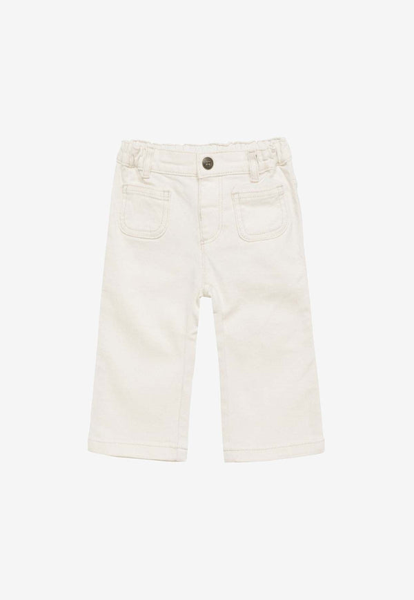 Babies Logo-Embroidered Jeans