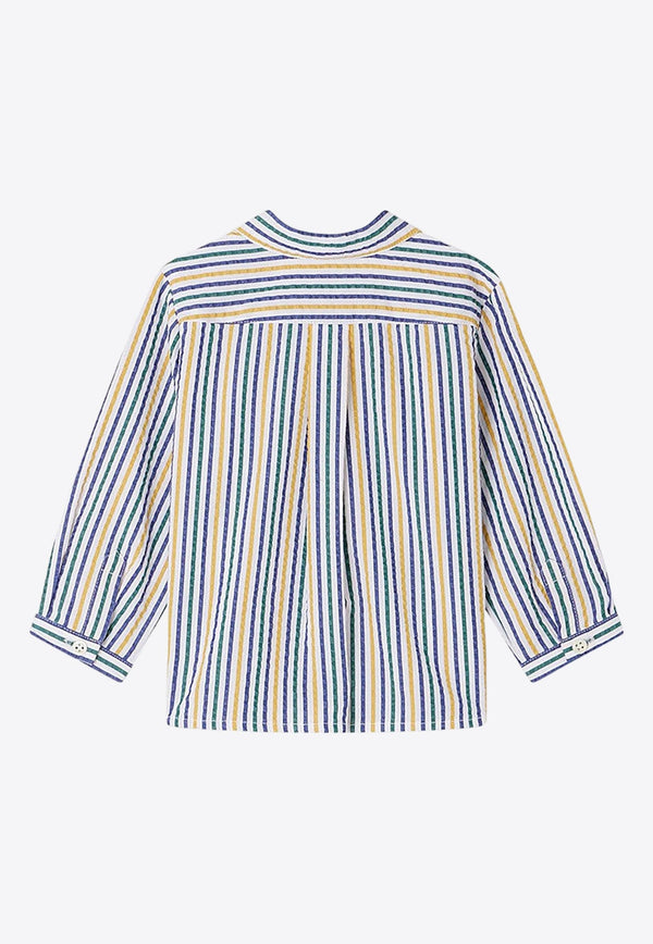 Baby Boys Malo Striped Long-Sleeved Shirt