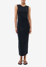 Jersey Draped Midi Dress