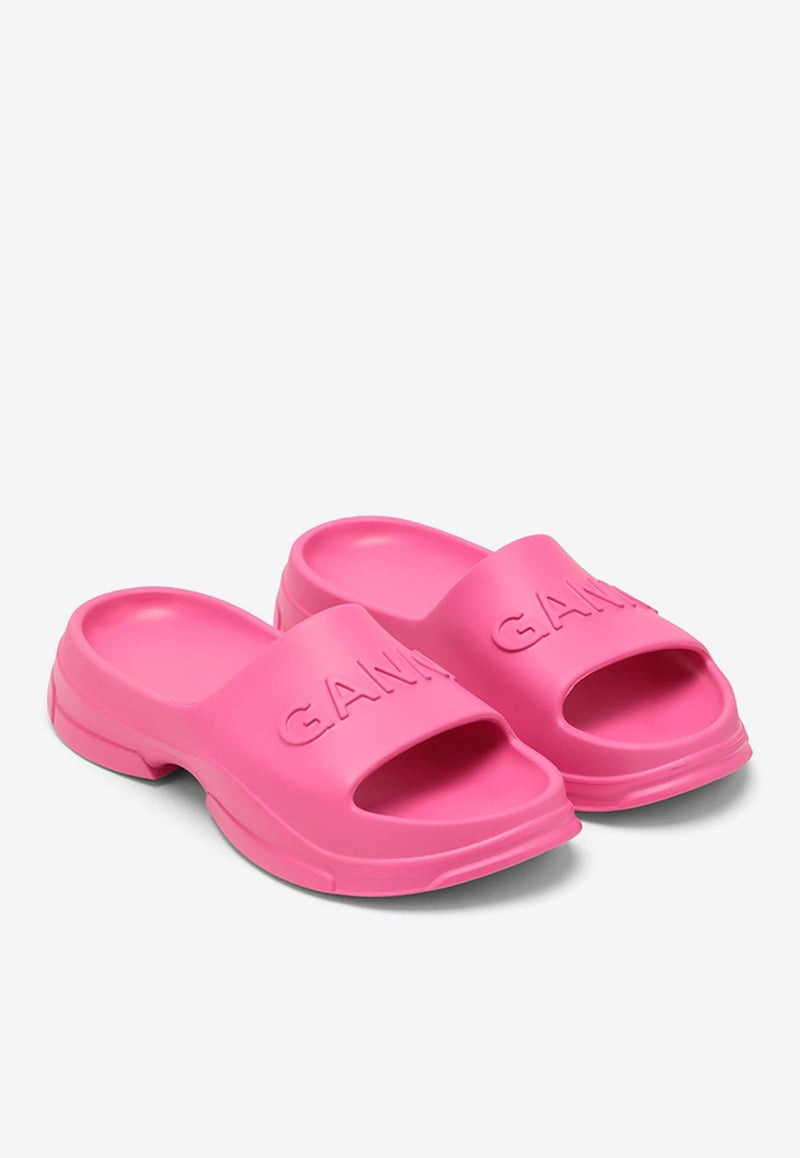 Embossed Logo Rubber Slides