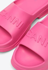 Embossed Logo Rubber Slides