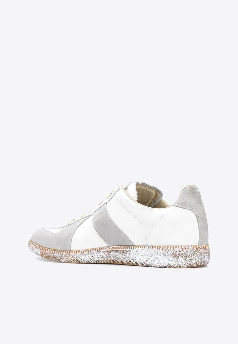 Replica Leather Low-Top Sneakers