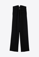 Barathea Wide Wool Pants