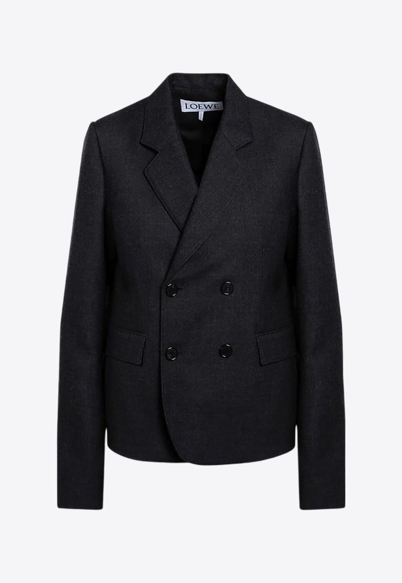 Double-Breasted Wool Blazer