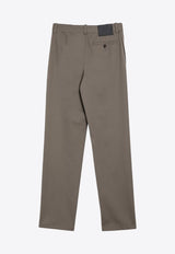 Straight-Leg Mid-Rise Pants