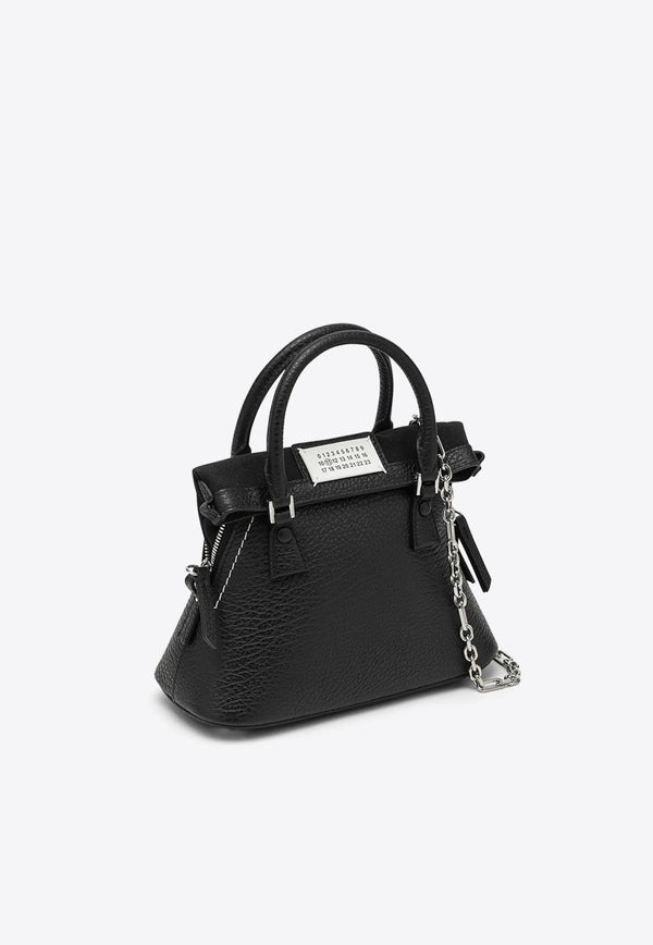 Micro 5AC Leather Top Handle Bag
