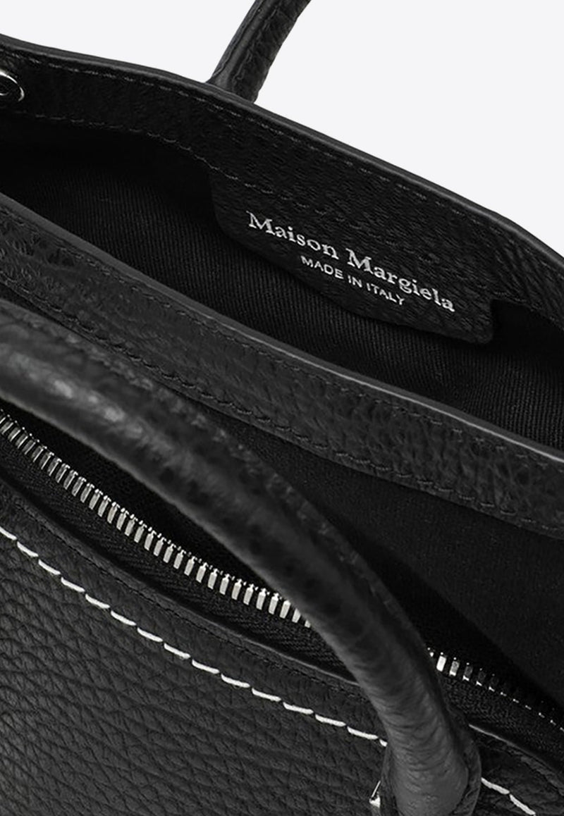 Micro 5AC Leather Top Handle Bag