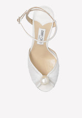 Sacaria 100 Pearl Embellished Tulle Sandals