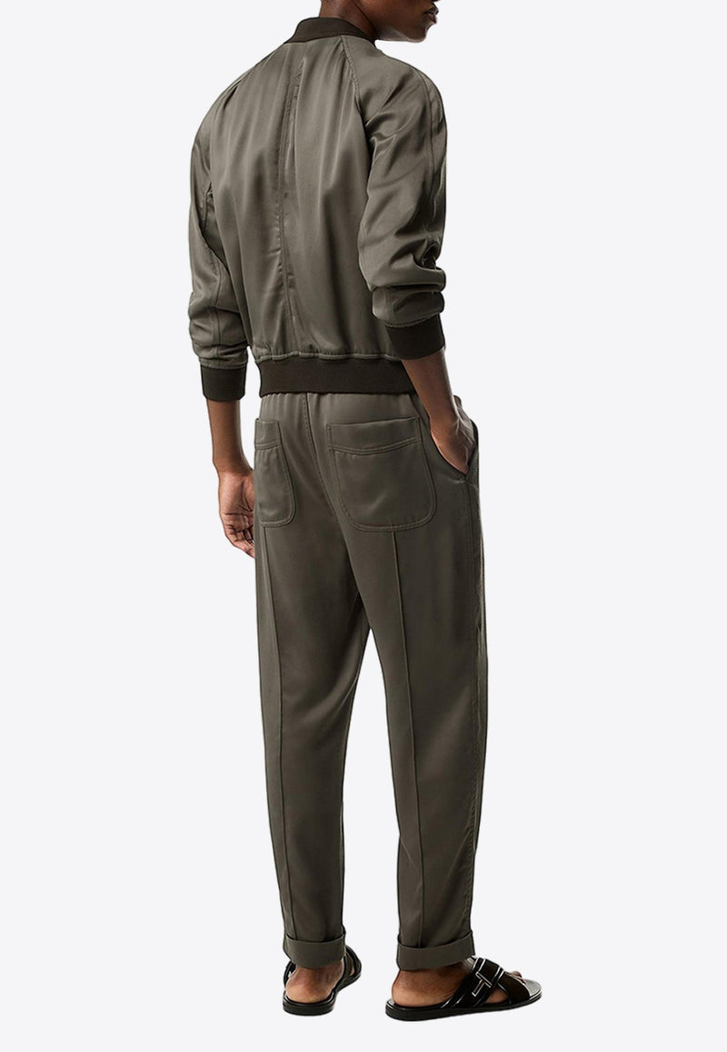 Pin Tuck Track Pants