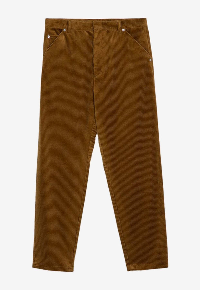 Straight-Leg Corduroy Pants