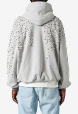 Crystal-Embroidered Hoodie