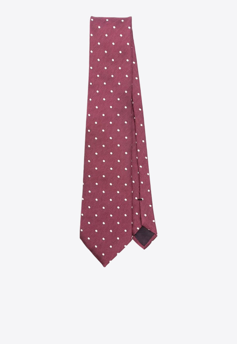 Polka Dot Silk Tie