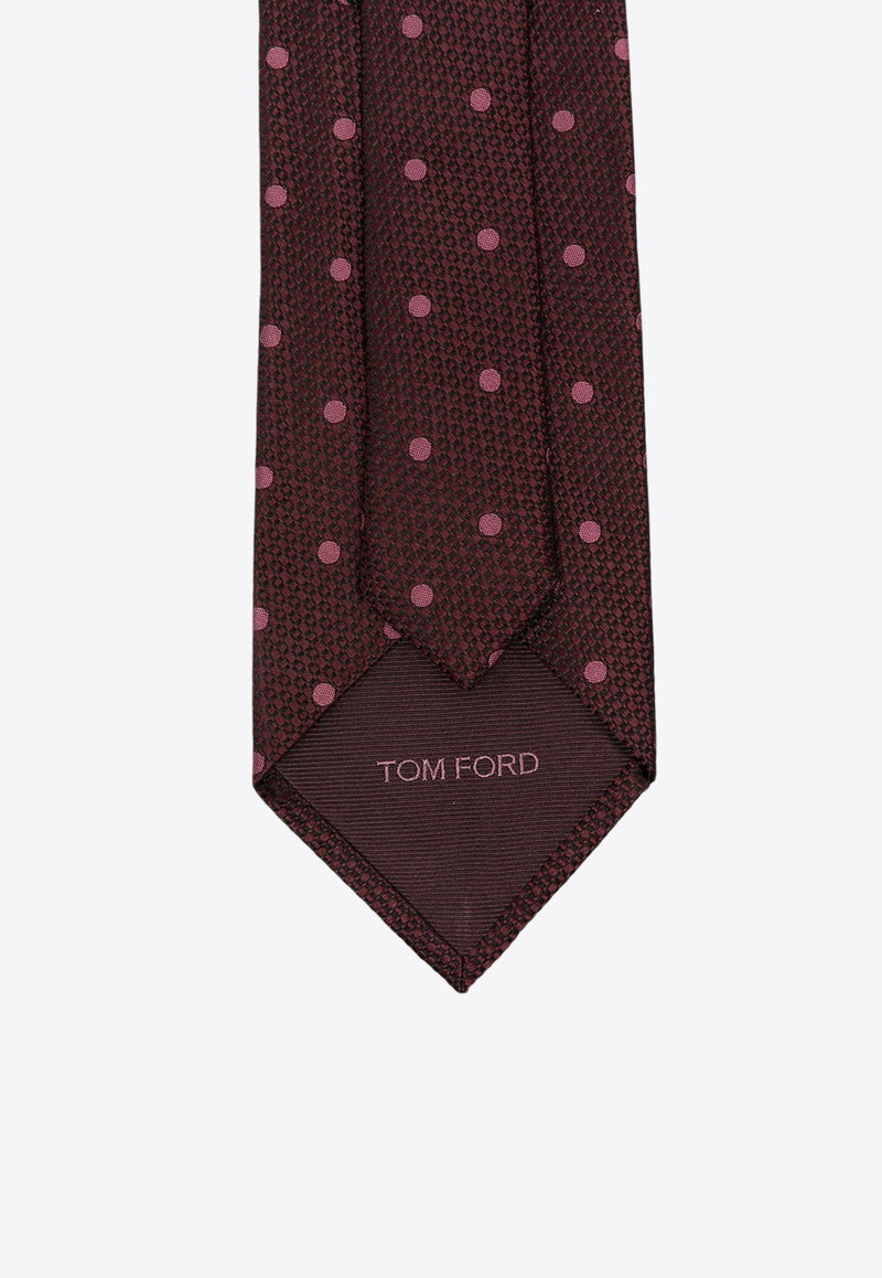 Polka Dot Silk Tie