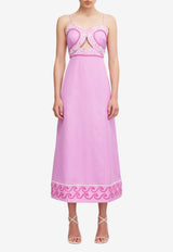 Nara Embroidered Midi Dress