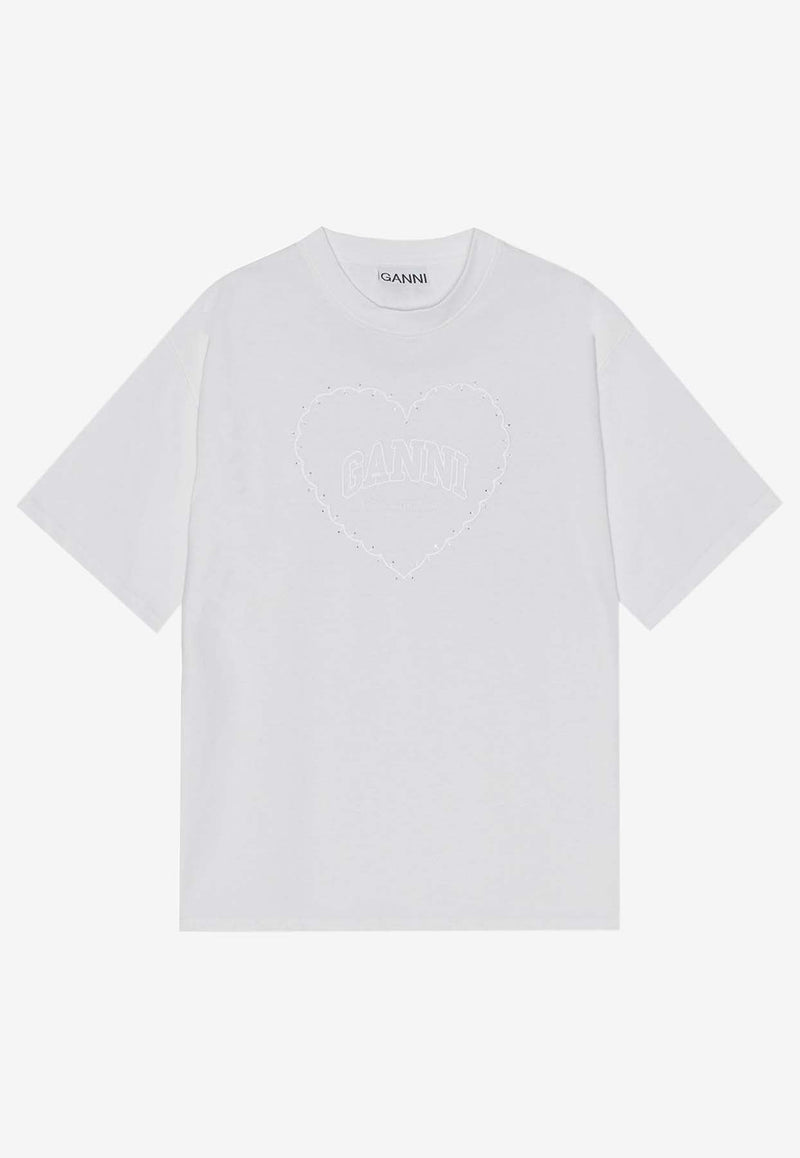 Embroidered Heart T-shirt