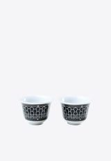 Small H Déco Porcelain Cups - Set of 2