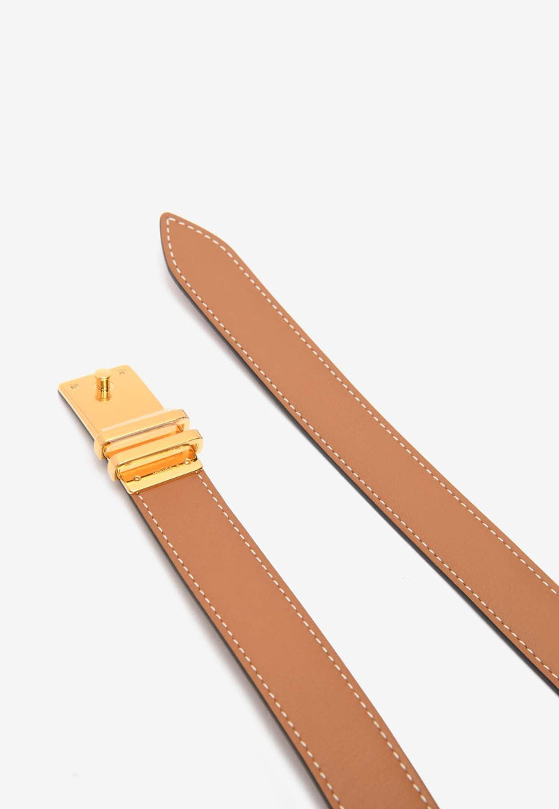 Elan Pocket 24 Belt in Gold Swift with Gold Hardware