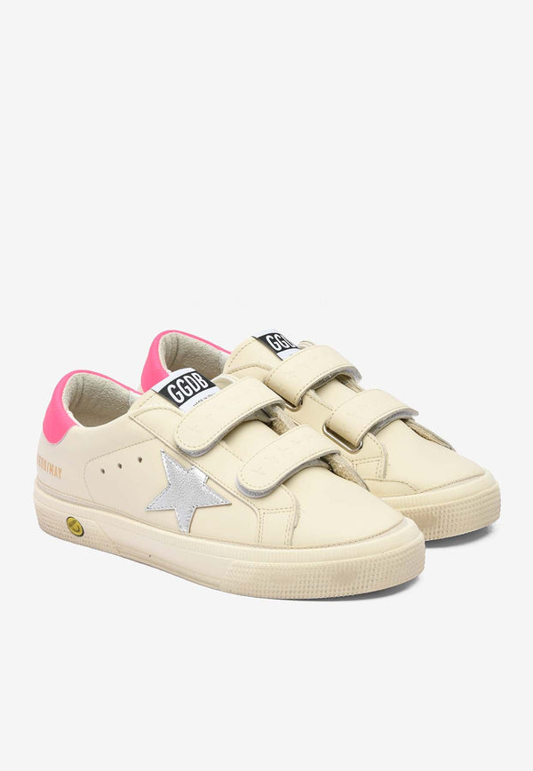 Girls May School Sneakers with Laminated Star