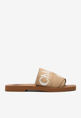 Woody Logo Jacquard Flat Sandals