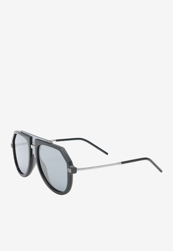 DG Intermix Oversized Aviator Sunglasses